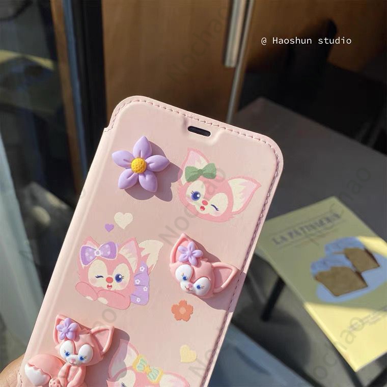 Bao Da Điện Thoại Nắp Lật Mềm Chống Sốc Hình Cáo Cho iPhone13 12pro 11 XR Max 13promax