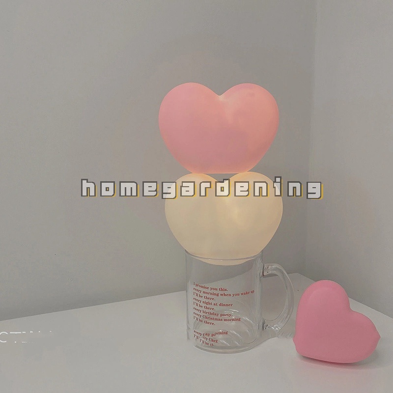 Đèn LED Mềm Hình Trái Tim Trang Trí Phòng Ngủ Cho Bé