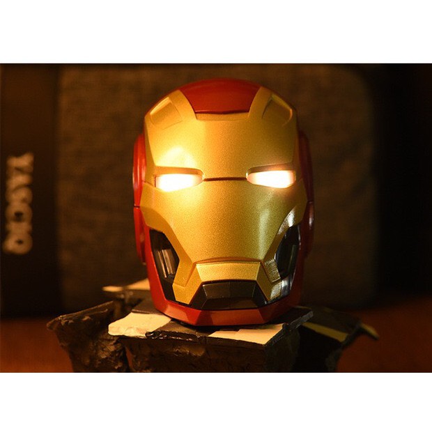 FREESHIP ĐƠN 50K_Loa mini bluetooth Marvel Iron Man cao cấp sang trọng kèm dây sạc