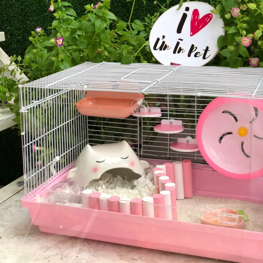 Nhà ngủ sứ hamster, THIÊN THẦN TRẮNG, dơi trắng siêu mát, dễ thương