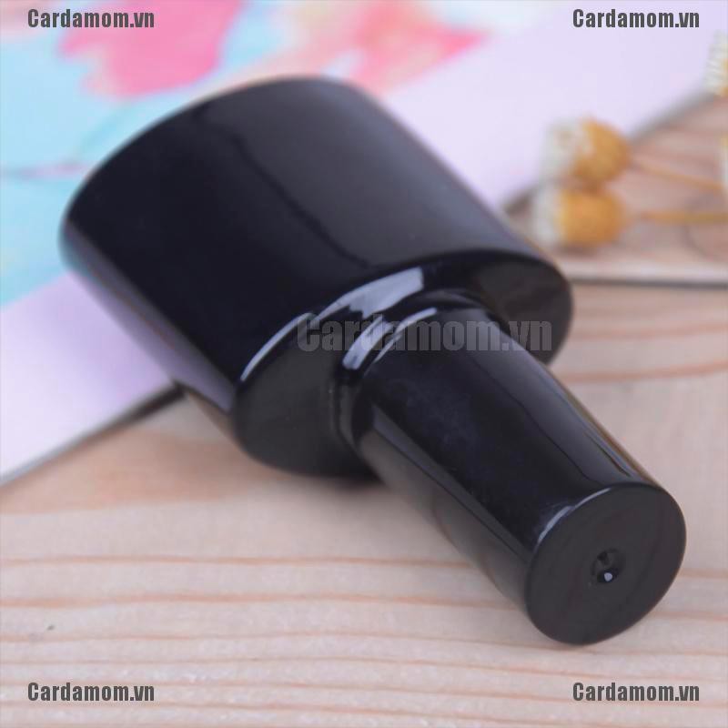 {carda} 10ml Empty Nail Polish Bottle Black Glass With Agitator Mixing Balls Nail polish{LJ}