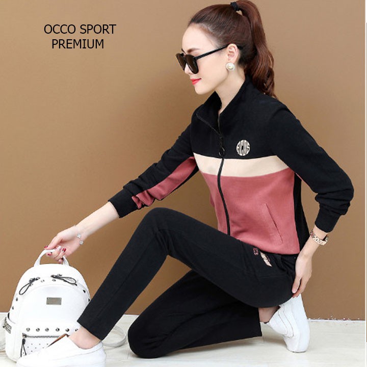 Bộ đồ thể thao khóa kéo phối màu TT505_HÀNG XUẤT NHẬT-HÀN