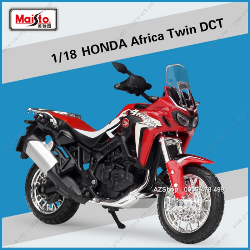 Xe Mô Hình Moto Địa Hình Honda Africa Twin Dct - Tỉ Lệ 1:18 - Maisto - 8816