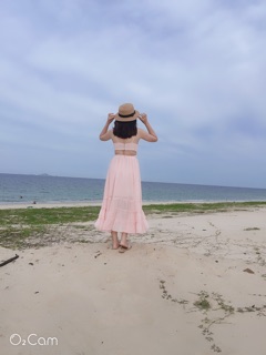 Đầm maxi đi biển