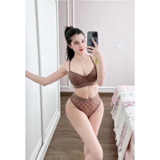 Bộ Đồ Lót Cradin Vân Nổi G.C Nâng Ngực Sexy Thời Trang Cao Cấp 8059