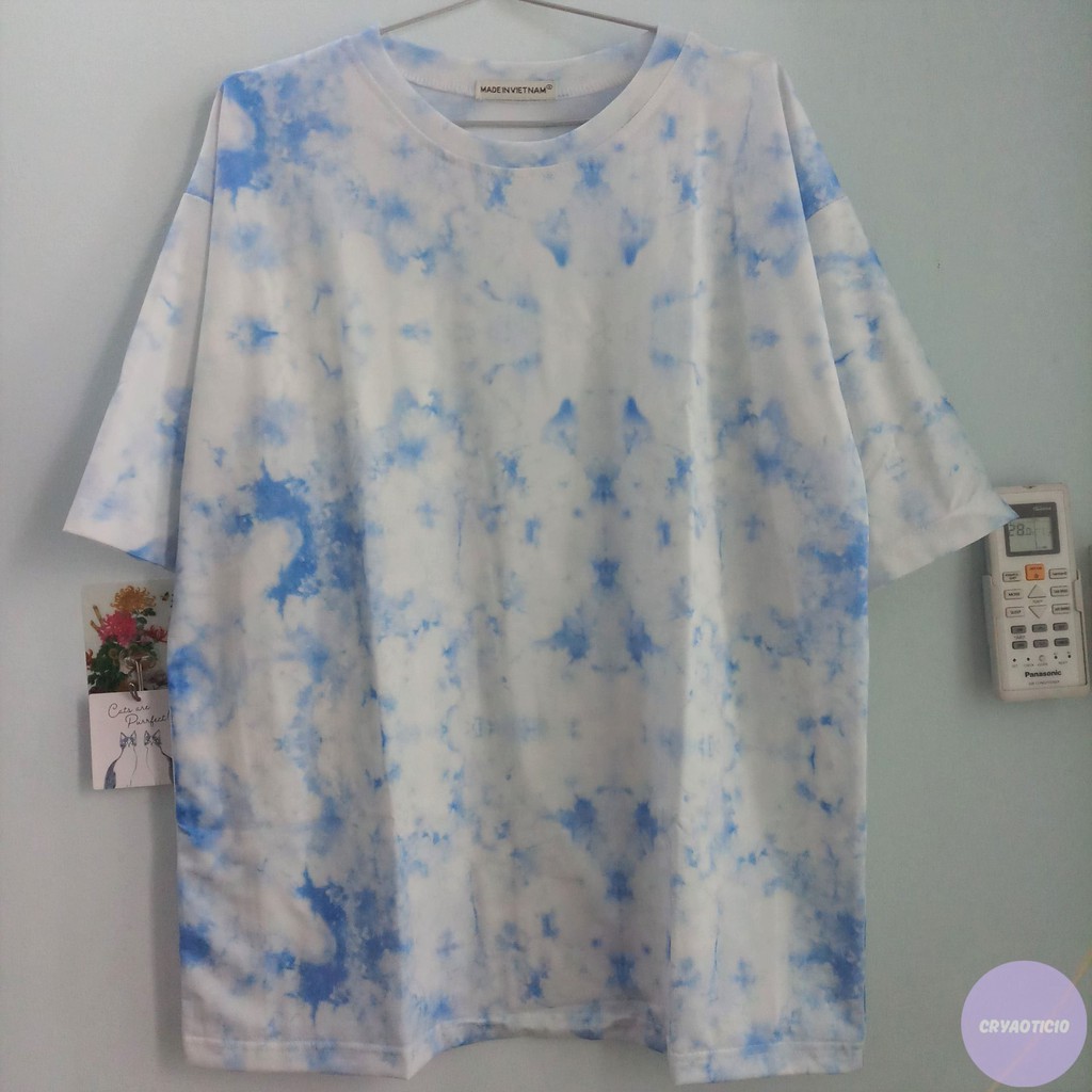 [5 MẪU] Áo tay lở 3D loang màu hot trend Tie Dye unisex