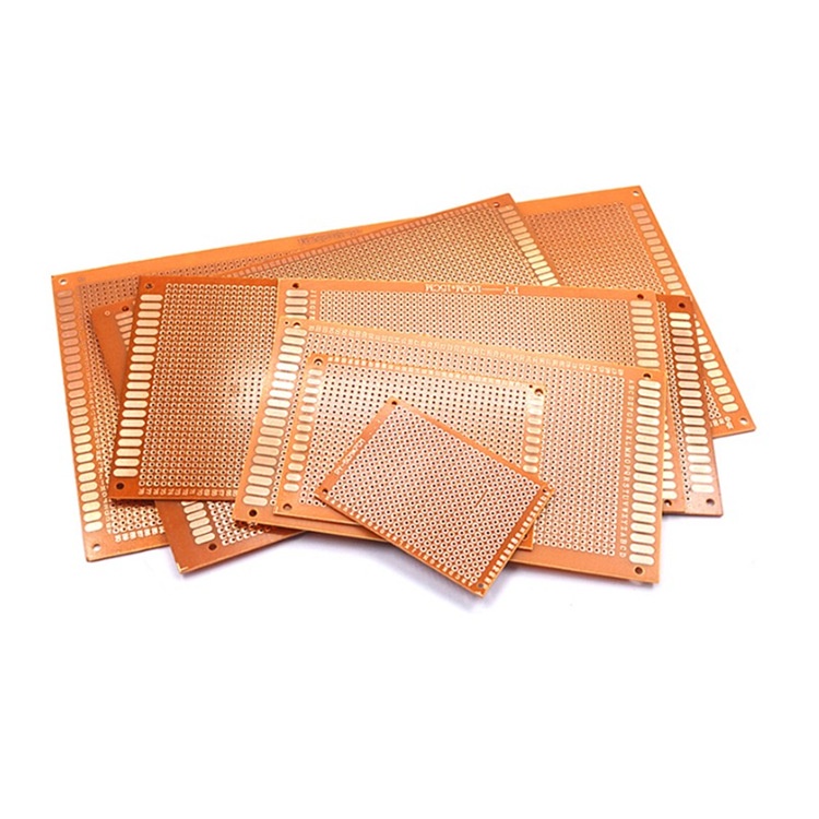 Bộ 2 Tấm Phíp Đồng Đục Lỗ PCB 9x15cm ( nâu )