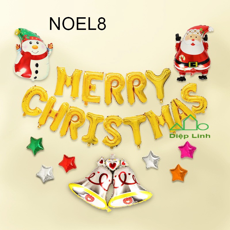 Sét Phụ Kiện Trang Trí Chủ Đề Noel Giáng Sinh Christmas