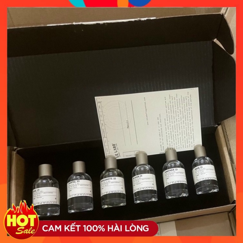 Set Nước Hoa Unisex Le Labo 6 x10ml 13, 33, 31, 19, 22, 29 Sang Trọng, Đẳng Cấp