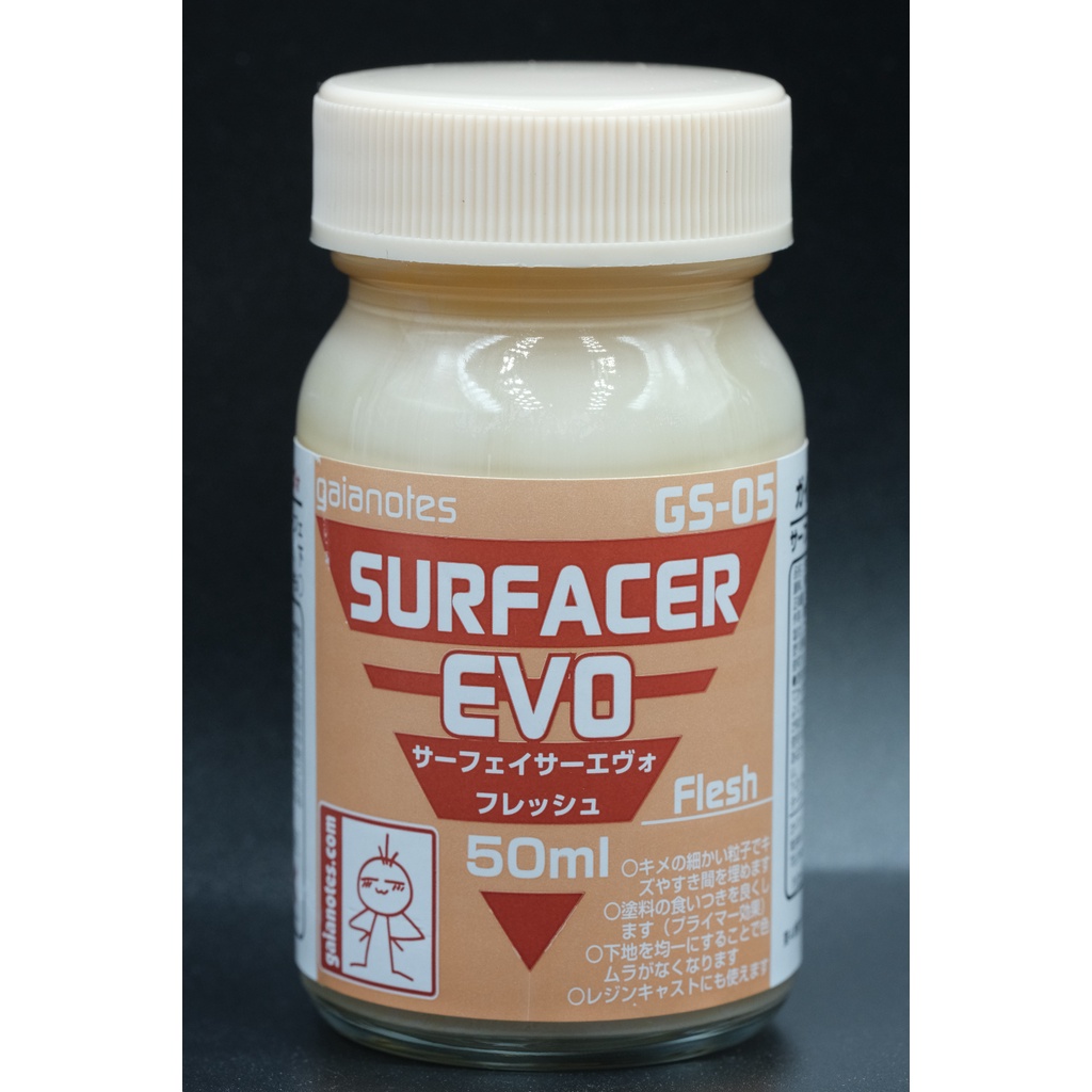 Sơn lót Gaia Surfacer EVO Chính Hãng Gaianotes Sơn bề mặt Primer chuyên cho mô hình gundam Made in Japan chai 50ml