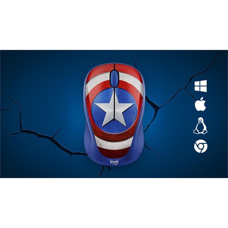 Chuột Logitech M238 Không Dây Marvel Collection - Hàng Chính Hãng - Digiworld