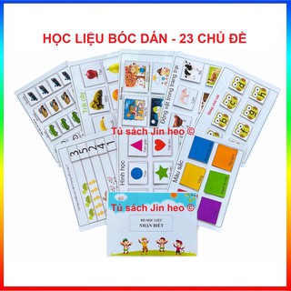 ❤ HỌC LIỆU cho bé] NHẬN BIẾT - Học liệu Montessori bóc dán, giúp bé phát triển tư duy