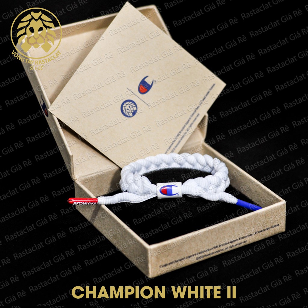 Vòng tay Rastaclat Champion White [Full Box][Ảnh + Clip Thật]