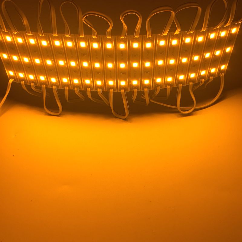 Bộ 20 Đèn Led DC 12V 3 Bóng Siêu Sáng Chống Thấm Nước Trang Trí Xe Hơi / Xe Máy Màu Sắc