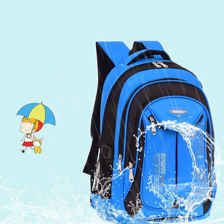 Balo học sinh siêu nhẹ, chống thấm nước cao cấp size 45cm - BLHS15