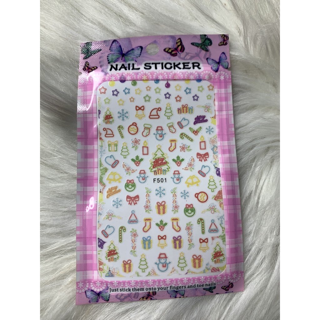Sticker Trang Trí Móng Noel Siêu Đẹp 3