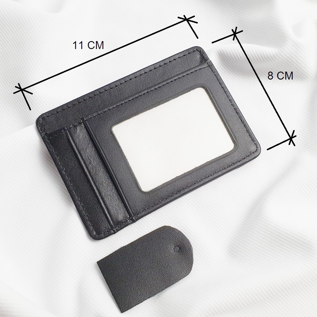 Ví thẻ da bò thật CH108  - 100% da bò thật, BH 3 năm