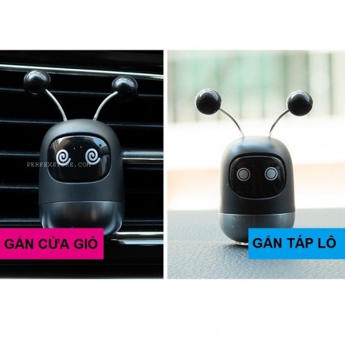 Nước hoa xe hơi cao cấp hình robot kẹp cửa gió điều hòa