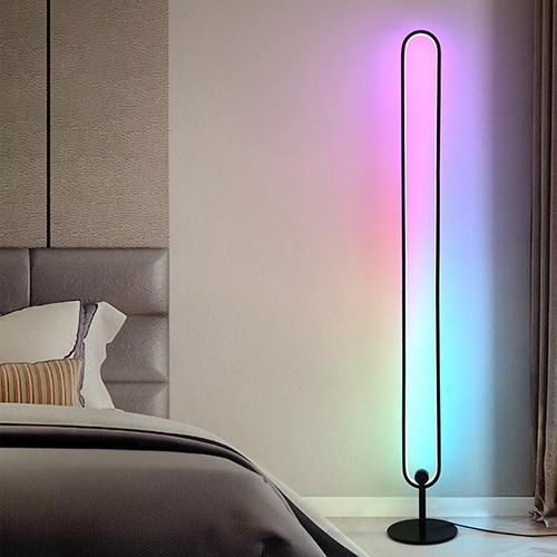 Đèn Led Elip đứng RGB 2021 trang trí phòng khách, phòng ngủ, phòng game, điều khiển qua App -Thương hiệu Glowup Elip L02