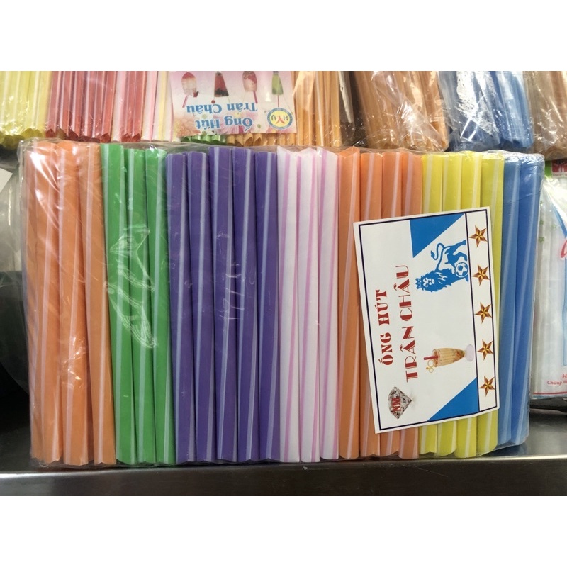 Ống hút uống nước mía, trà sưa có đầu nhọn, ống hút trân châu