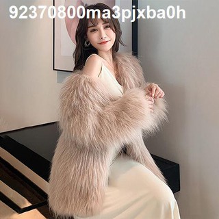 ❈Áo khoác giả lông chồn thời trang thu đông 2020