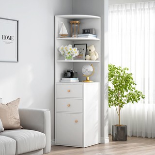 Tủ góc lưu trữ Tam giác Phòng khách đa chức năng Kệ ngủ Giá sách