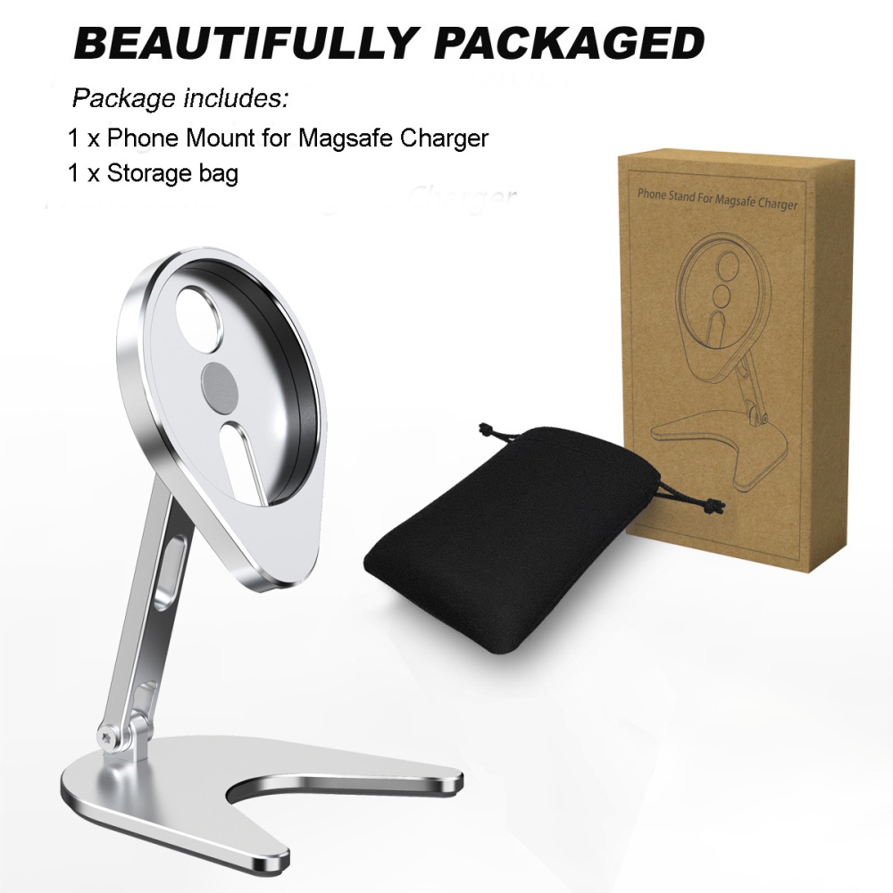 【Ready】 Qi Fast Wireless Charger Dock for iPhone 12 Pro Max for  Charger Bracket for Apple Charger Holder Magnetic Stand imercado