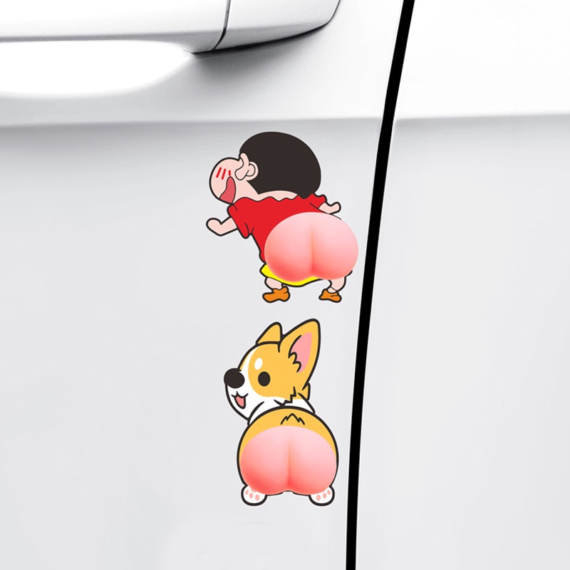 Miếng Dán Trang Trí Bảo Vệ Xe Hơi Chống Va Chạm Chống Trầy Xước Họa Tiết Hoạt Hình 3d Diy