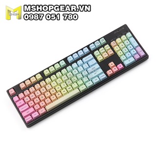 Keycap Rainbow thick pbt dye-sub oem profile 123 keys