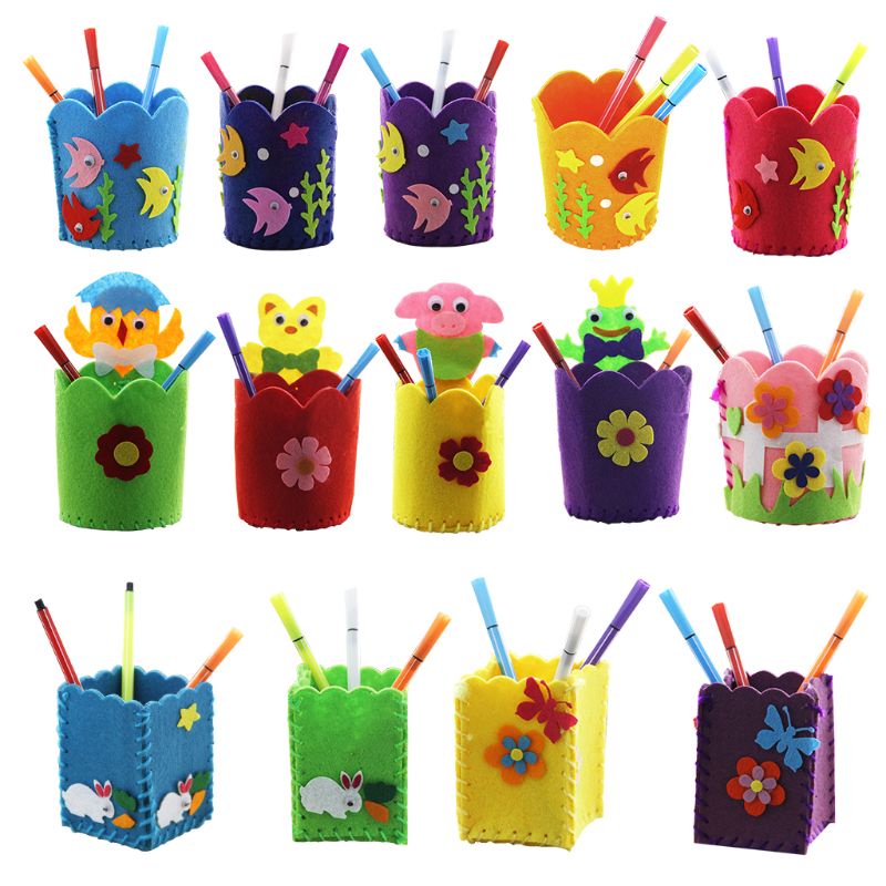 Giá Đỡ Bút Bằng Vải Nỉ Không Dệt Làm Thủ Công Diy