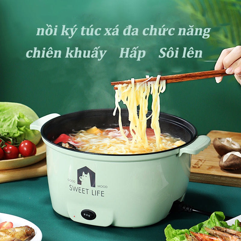 Nồi cơm điện ký túc xá đa năng nồi lẩu chống dính nồi mini