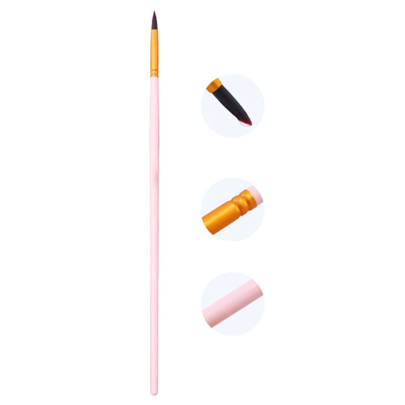 Bộ 8 Cọ Vẽ Màu Nước Bằng Acrylic Nhỏ Gọn Tiện Dụng