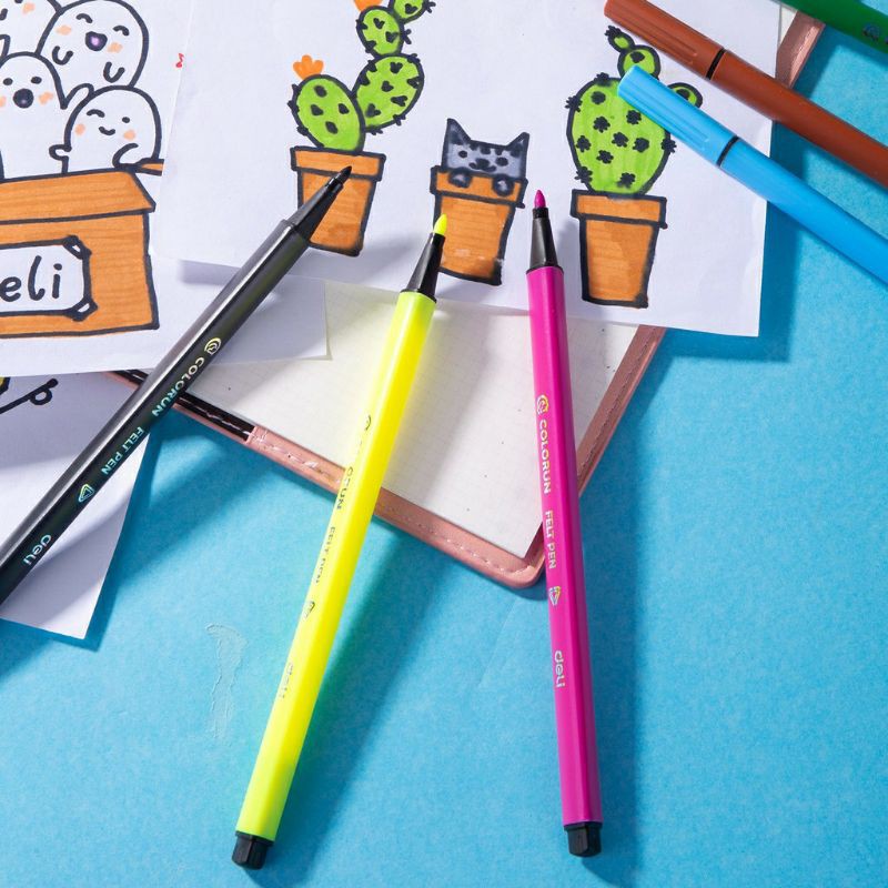 Bút màu nước 12 màu /18 màu / 24 màu / 36 màu hộp nhựa có quai sách tiện dụng , màu sắc tươi sáng - 1 hộp