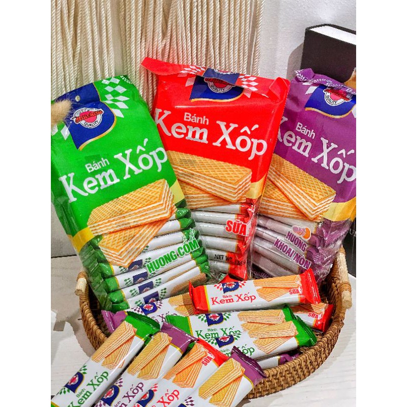 Bánh kem xốp Hải Châu 135gr nhiều vị