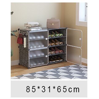 TỦ NHỰA LẮP GHÉP ĐỂ GIÀY DÉP 8 Ô (chia ô) ĐA NĂNG, THÔNG MINH.
