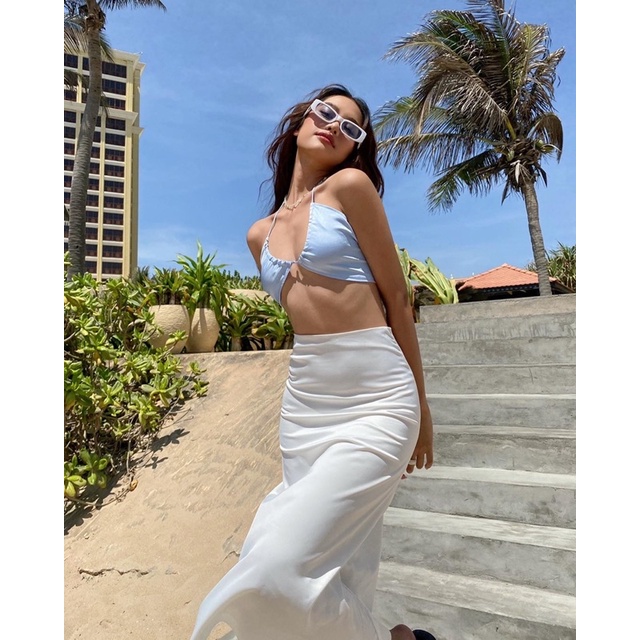 Becca skirt - Chân váy lụa - Thiết kế bởi IAMCOCO.OFFICIAL