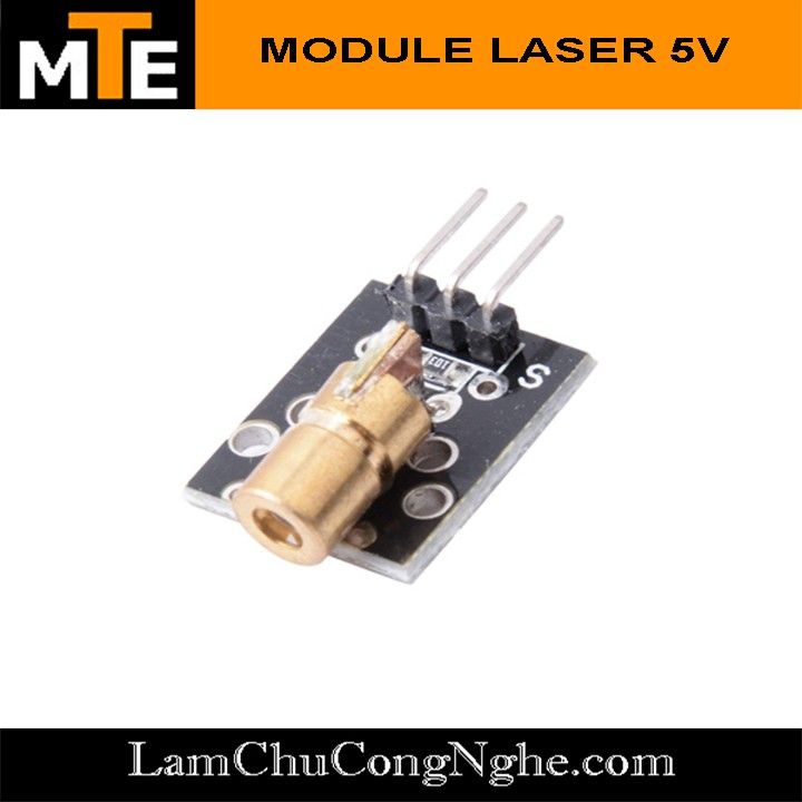 Đầu phát tia laze 5V KY-008 - Module laser sáng đỏ hội tụ 5V