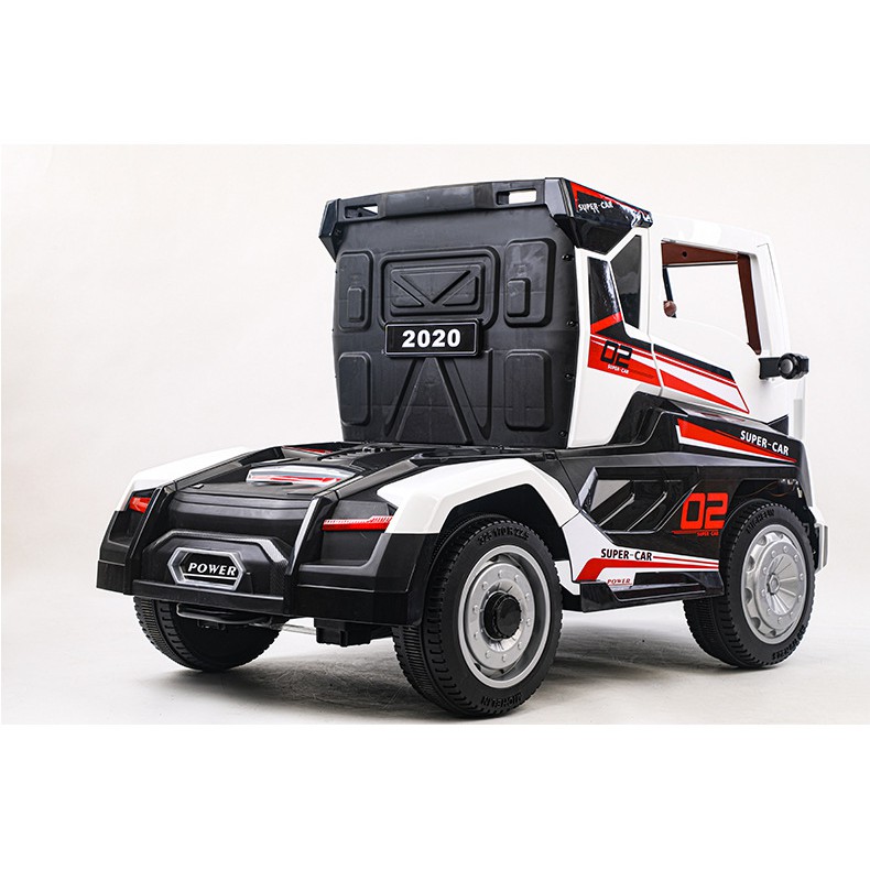 Ô tô điện trẻ em dáng xe tải đầu kéo mẫu mới nhất 2020