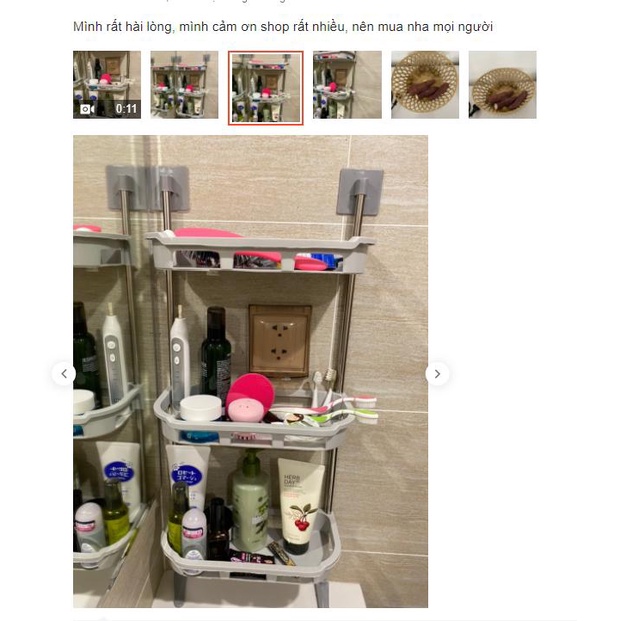 Kệ nhà tắm Kệ nhựa inox đựng đồ đa năng siêu chịu lực M14