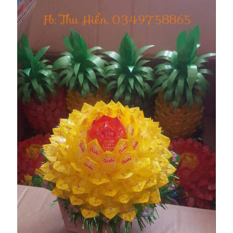 HOA SEN LÀM TỪ KẸO OISHI