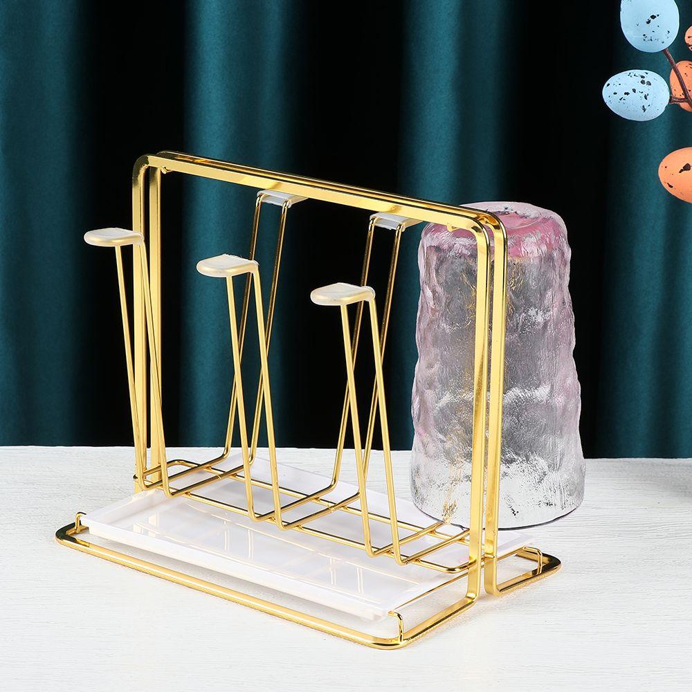GOGOUP Giá Đỡ Úp Ly Tách Có Khay Treo Tiện Dụng Cho Nhà Bếp