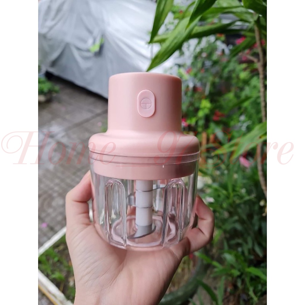 [Mã ELHA22 giảm 5% đơn 300K] Máy Xay Tỏi Ớt Mini Đa Năng Thể Tích 250ml, Kèm Dây Sạc Usb