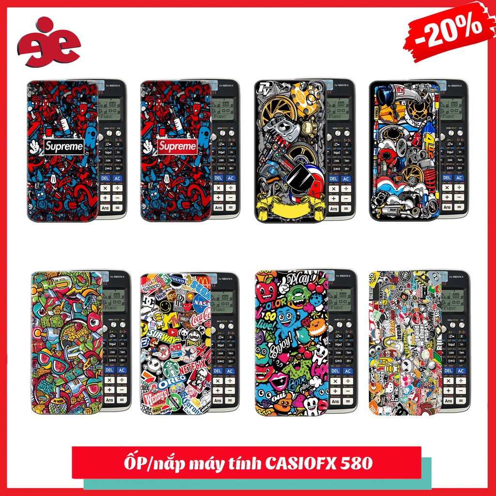 Ốp máy tính CasioFx 580 - Nhận in theo yêu cầu. Các bạn vui lòng gửi hình qua phần chát cho shop nha!!