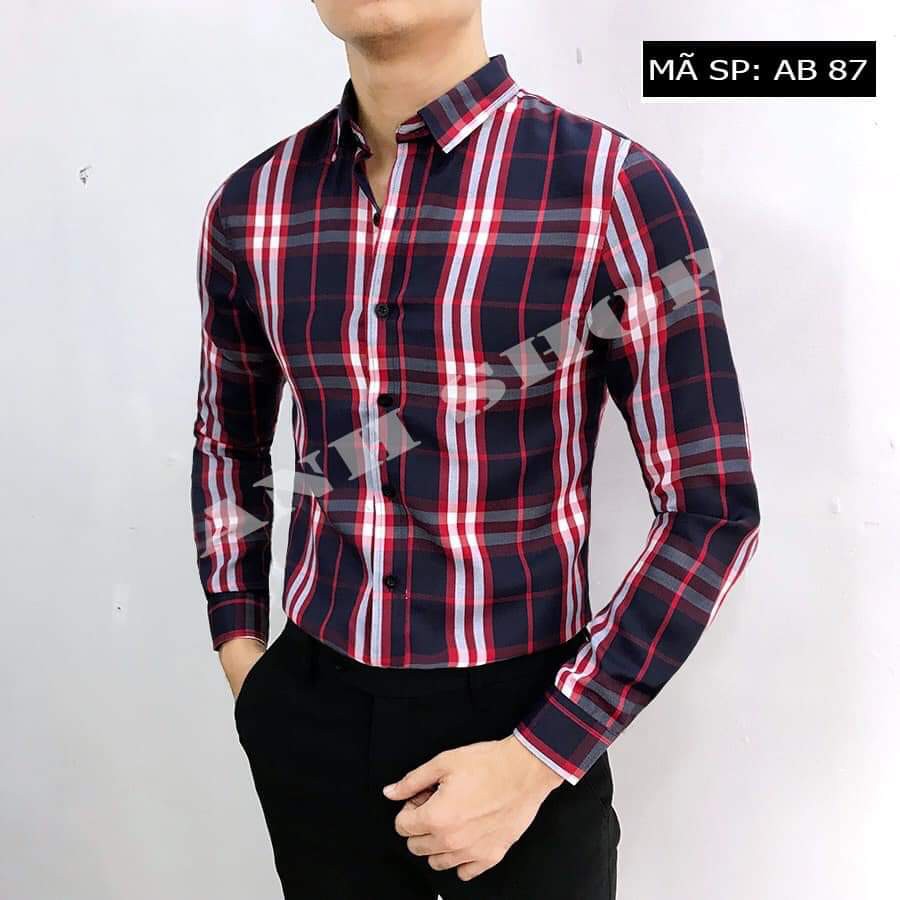 Áo sơ mi nam Kẻ BBR dài tay cao cấp chất vải lụa không bai không xù bền đẹp [ Cung Cấp Sỉ Toàn Quốc] | BigBuy360 - bigbuy360.vn