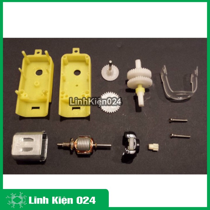 Động cơ giảm tốc vàng 3V-9V chế xe mô hình