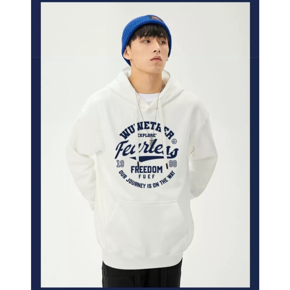 Áo Hoodie Mũ Trùm Đầu Phong Cách Nam Nữ UNISEX FEARLESS, Nỉ Ngoại Dày Dặn Thời Trang Hot Trend 2022