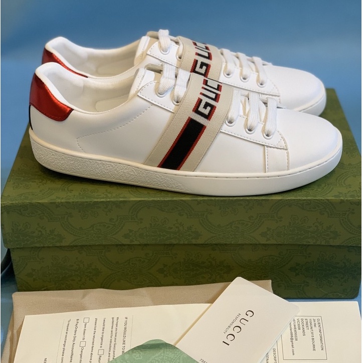 GIÀY GUCCI Ngang Đai Chun Full box Phụ Kiện Sz 36-43
