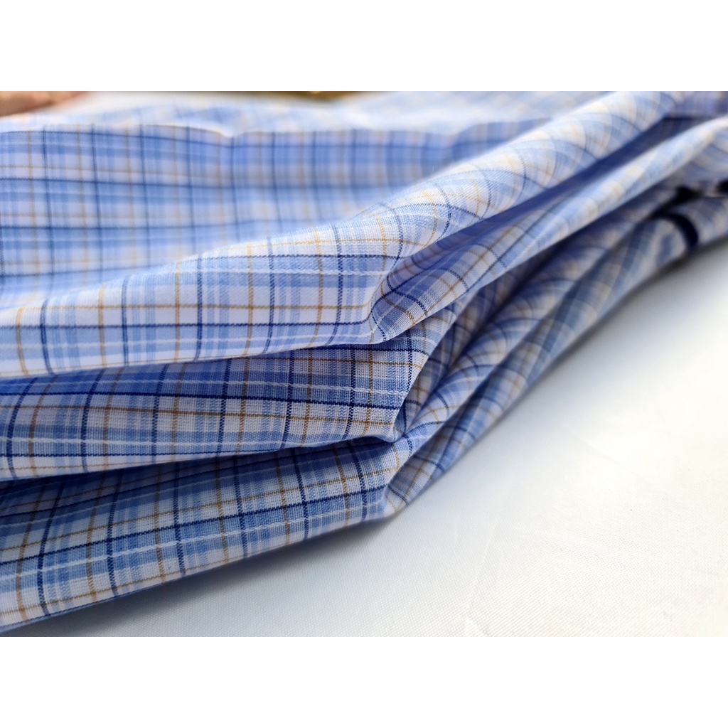 Bộ đồ pijama trung niên dài tay vải cotton pha mềm mát dành cho người già loại sọc