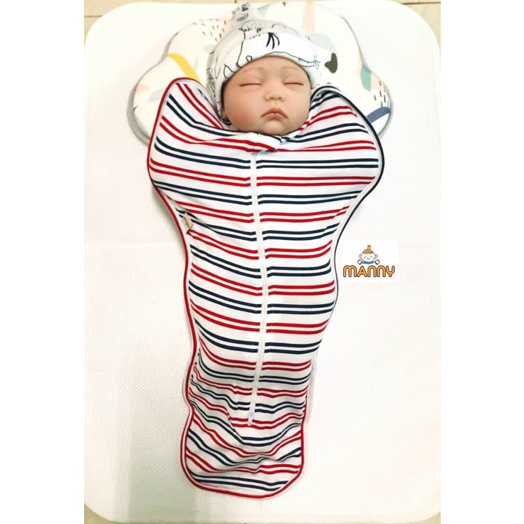 Nhộng chũn cho bé sơ sinh chất thun cotton 4 chiều, Nhộng chũn cho bé mềm mịn khóa kéo 2 chiều tiện lợi