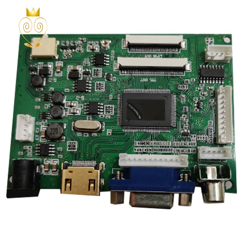 Bảng Mạch Điều Khiển Hdmi + Vga + 2av + Audio 40pin 50pin Lcd Cho Panel Claa070Nd02 / Ej070Na02 / At070Tna2 V.1 1024x600